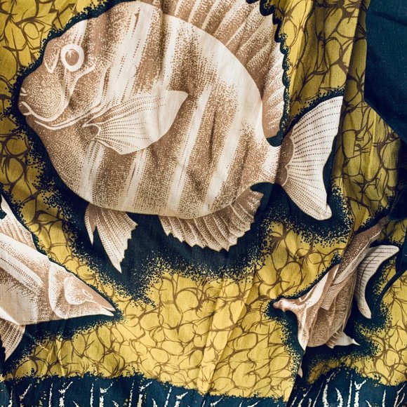 ANTHROPOLOGIE Fish Pattern Baxter Bay dress size 6 - Picture 8 of 13